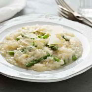 Рецепт Ризотто со спаржей, пармезаном и голландским соусом