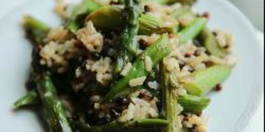 Рецепт ризотто со спаржей