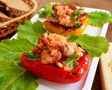 Ризотто в болгарском перце