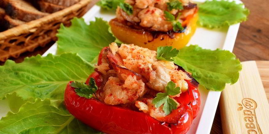 Рецепт ризотто в болгарском перце