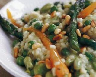 Весеннее овощное ризотто