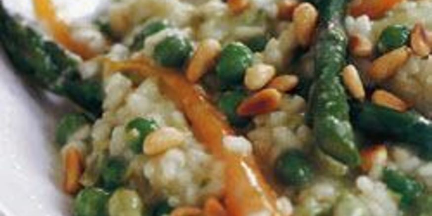 Рецепт весеннего овощного ризотто