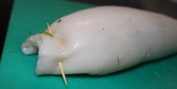 фаршированные тушки кальмаров