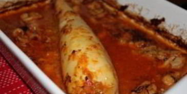 фаршированные тушки кальмаров