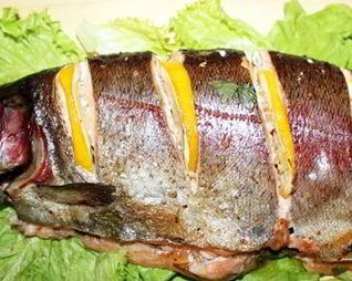 Форель радужная в фольге