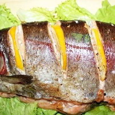 Форель радужная в фольге