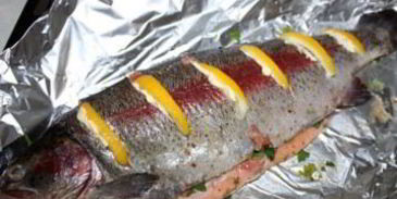 форель радужная в фольге