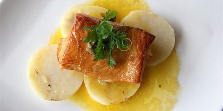 Рецепт глазированного лосося с медом и горчицей