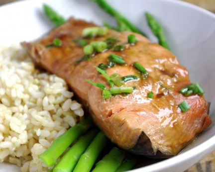 Горбуша на пару