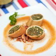 Рецепт Кальмаров, фаршированных шпинатом