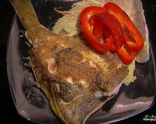 Камбала на гриле