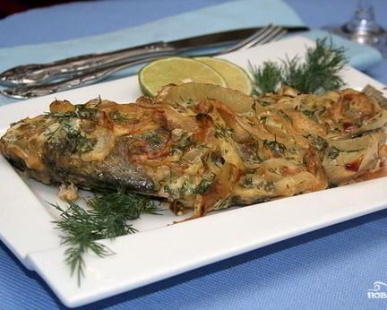 Карась в духовке