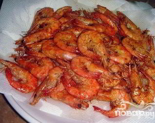 Хрустящие креветки с чесноком