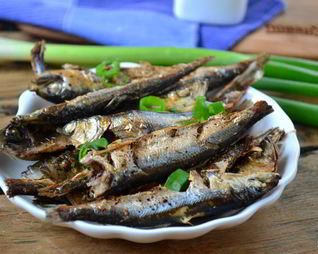 Килька, запеченная в духовке