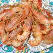 Рецепт Креветок на гриле в пряном апельсиновом маринаде