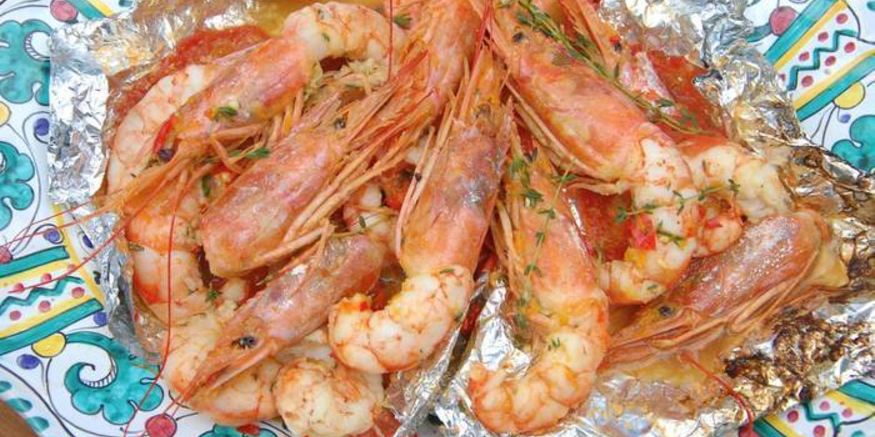 Рецепт креветок на гриле в пряном апельсиновом маринаде
