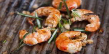 креветки на гриле
