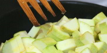 креветки с кабачком и лимоном