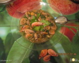 Креветки в вином соусе