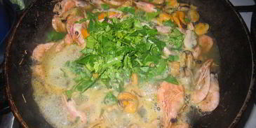 креветки в вином соусе