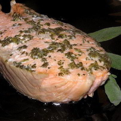 Лосось c шалфеем