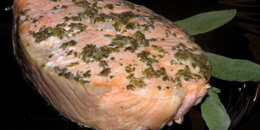 Рецепт лосося с шалфеем