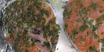 лосось c шалфеем