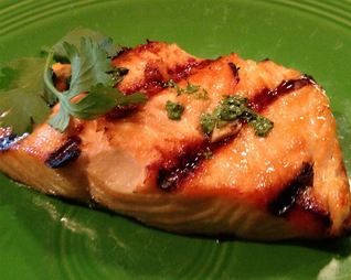 Медовый Лосось на гриле