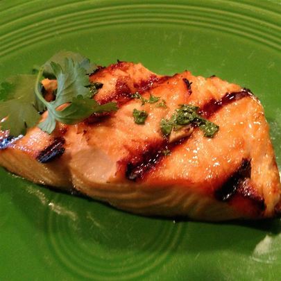 Медовый Лосось на гриле