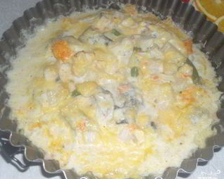 Минтай под майонезом в духовке