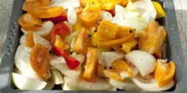 минтай с овощами