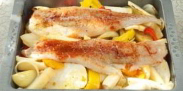 минтай с овощами