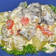 Рецепт Минтая, тушенного с овощами в сливках