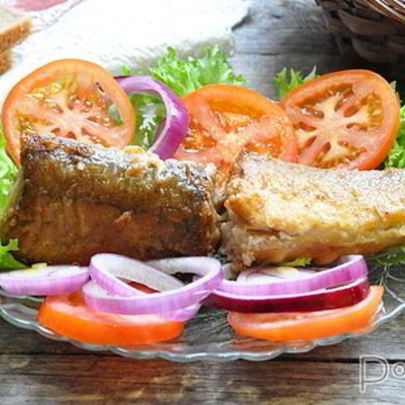 Навага жареная