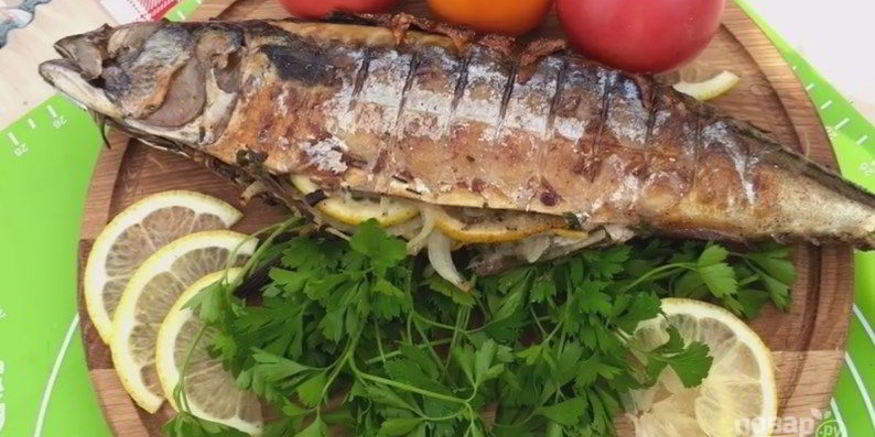 Рецепт нежной и сочная скумбрия на мангале
