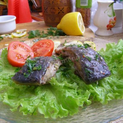 Речная рыба в мультиварке с лимонами на пару