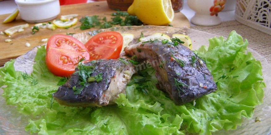 Рецепт речной рыбы в мультиварке с лимонами на пару