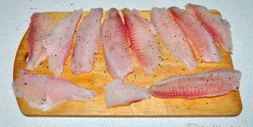 рыба под овощным соусом