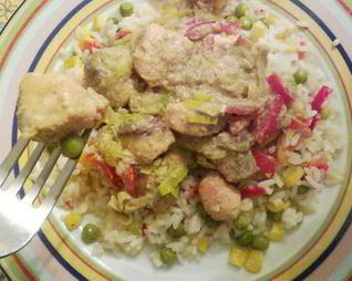 Рыба в соусе карри