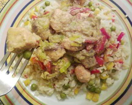 Рыба в соусе карри