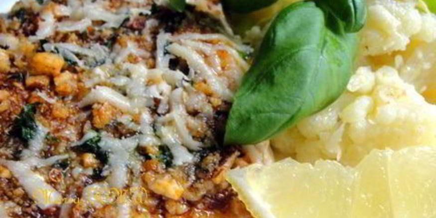 Рецепт семги с хрустящей корочкой и цветной капустой