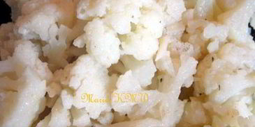 семга с хрустящей корочкой и цветной капустой