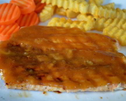 Семга в сладко-кислой глазури