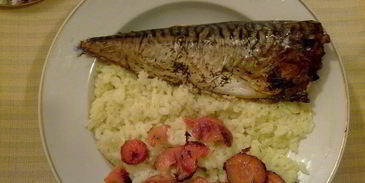 скумбрия, запеченная в пакете