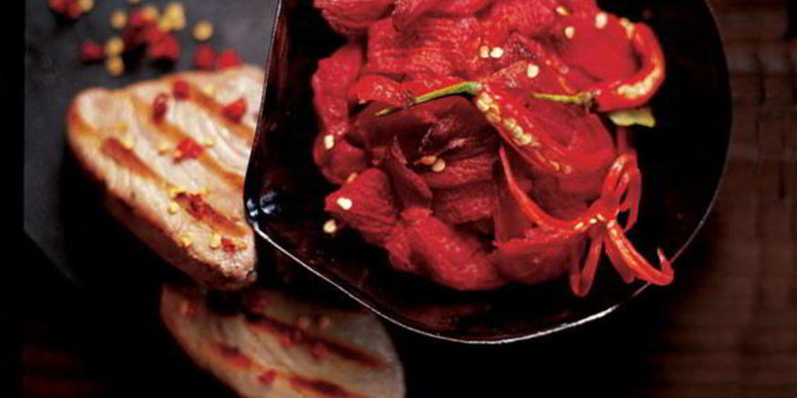 Рецепт тунца с вялеными помидорами