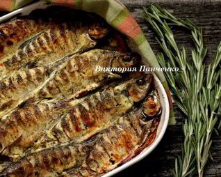 Запеченная плотва