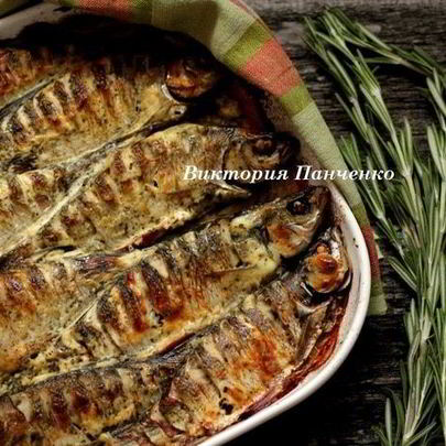 Запеченная плотва