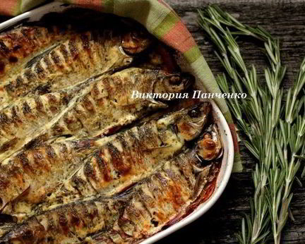 Запеченная плотва