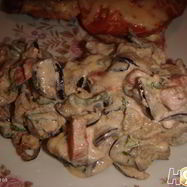 Рецепт Салата-гарнира с баклажанами и помидором