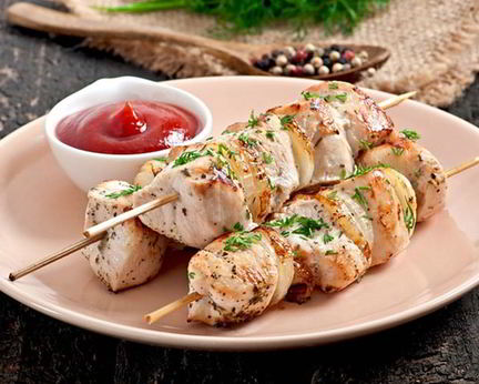 Куриный шашлык на пиве